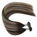Ugeat 35cm Keratin Bonding Sticks - 100% Remy Hair Extensions Ash Blonde Highlights #P18/613 Flat Tip 50 Straws 14 Inch Hot Fusion - Buy Online on GoSupps.com