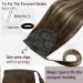 Runature Real Hair Ponytail Extensions - Balayage Brown Blonde Ombre 45cm Remy Human Hair #4/27 - Luxurious 40g Braid - Buy Online on GoSupps.com