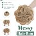 Sego Hair Part with Rubber Band - 55g Dutt Hair Tie & Extensions for Messy Buns | Coffee Brown Mix Blonde - Buy Online on GoSupps.com