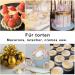 Edible Glitter Set - 12 Colors Tasteless Glitter Powder for Cakes Drinks & Chocolates | 3G Pack - Buy Online on GoSupps.com