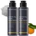 Charcoal Clay Enzyme Powder Vegan Facial Cleanser 2 EA with Salicylic Acid Vitamin C Hyaluronic Acid Super Gentle Exfoliating Face Scrub Pore Cleansing Exfoliant 2.47 Ounce (Pack of 2)