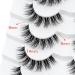 3D Clear Band Soft Faux Mink Cat Eye False Eyelashes - 7 Pairs Natural Wispy Reusable | Happy Heartbeat (No.202) - Buy Online on GoSupps.com