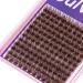 Sulv Lash Cluster S001 Dark Brown - 144pcs D Curl Lashes Extensions Kit (8mm-20mm) - Wispy & Easy to Apply - Buy Online on GoSupps.com