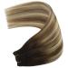 Youngsee Real Hair Balayage Extensions - 55cm Brown & Blonde Wefts | Double Brown Weaving | 100g #2/6/24 - Buy Online on GoSupps.com
