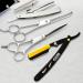 Kaliph Professional Barber Straight Razor Set - 2Pcs Shavette Straight Razor with 100 Blades - Salon Quality Cut Throat Razor for Close Shaving - Black & Gold - Buy Online on GoSupps.com