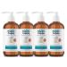 Happy Cappy Medicated Shampoo for Children, Treats Dandruff & Seborrheic Dermatitis, Clinically Tested, No Fragrance, Stops Flakes & Redness on Sensitive Scalps and Skin, 8 oz (Pack of 4) Four 8 Ounce bottles