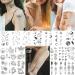 Cerlaza 100 Sheets Temporary Tattoos for Women - 420 Mixed Styles Fake Tattoo Stickers - Realistic Henna Body Art Sticker Set - Buy Online on GoSupps.com