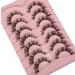 Pooplunch Cat Eye Cluster Lash Flares Extension DIY Kit - 7 Pairs Faux Mink False Eyelashes Multipack - Buy Online on GoSupps.com