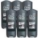 Dove Men + Care Elements Body Wash, Charcoal and Clay, 6 Pack x 13.5 Ounce / 400 ML (International Version)