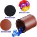 6-Piece PU Leather Dice Cup Set with 30 Dices for Craps & Farkle Game - Buy Online on GoSupps.com