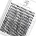 Riya Lash Clusters DIY 20D 9-15mm Eyelash Extensions 240pcs Clusters Lashes D Curl LASH Volume Individual Lashes Eyelash Clusters Extensions Wispy Lashes Cluster DIY at Home (20D 0.07D 9-15Mixed) 20D-Mixed