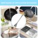 Wire Scrub Brush Stainless Steel Wire Brushes with Long Handle | Kitchen Dish Scrub Brush with Hangable Handle Cleaning Steel Wool Pads Metal Scrubber for Kitchen Sinks - Buy Online on GoSupps.com