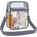 USPECLARE Clear Messenger Bag for Work & Business Travel | Stadium Approved Grey - Buy Online on GoSupps.com