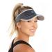 SAAKA Sport Visor for Women. Soft, Stretchy, Lightweight & Adjustable. Running, Tennis, Golf & Sports. Graphite