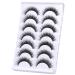 Goddevnus 5D Volume CC Curl Wispy Mink False Eyelashes - 14mm Short Length Pack - Natural Look with Clear Band, Like Extensions - Buy Online on GoSupps.com