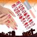 Kalolary Halloween Gel Nail Polish Stickers 20PCS Nail Adhesive Wrap Full Wraps Gel Nail Strips with Nail File and Stick for Halloween Nail Art Decor (UV/LED Lamp Required) (A)