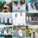 BFONS 2 Pcs Reusable White EVA Rain Ponchos for Adults | Waterproof Rain Coats for Camping, Hiking & Travel | Drawstring Hood & Sleeves | Men & Women - Buy Online on GoSupps.com