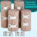 Premium Quality Elastic Compression Bandage Wrap (Set of 4) with Hooks for Ankle, Wrist, Arm, Leg Sprains - 4 x 5' Athletic Support Tape Rolls - Buy Online on GoSupps.com