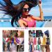 Hair Tinsel Real Hair Strands 12 Colours Hair Tinsel Extensions Glitter Hair Tinsel with Tools for Christmas Halloween Cosplay Party - Buy Online on GoSupps.com