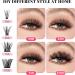 Lash Clusters DIY Individual Eyelashes Extenison 4 style 8-16MM D Curl Fluffy False Eyelashes Natural Look Wispy Clusters Lashes Volume Lash Extension Individuals DIY at Home (01MIX) - Buy Online on GoSupps.com