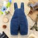 KIDSCOOL SPACE Baby Girl Jean Overalls | Toddler Denim 3D Bunny Outfit 6-12 Months Blue - Buy Online on GoSupps.com