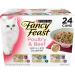 Purina Fancy Feast Gravy Wet Cat Food Variety Pack Poultry & Beef Grilled Collection - (24) 3 oz. Cans