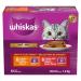 WHISKAS Meaty Selections Adult Wet Cat Food Pat - 6 Chicken 6 Beef 12x100g Tray Beef Chicken Chicken - Beef 100 g (Pack of 12)
