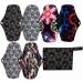 7pcs Set Mini Wet Bag + 6pcs 10 Charcoal Bamboo Mama Cloth Pads, Black Lace - Buy Online on GoSupps.com