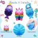 Kids Bath Sponge Set - 6 Piece Unicorn Loofahs & Mesh Scrubber Balls for Boys & Girls - Buy Online on GoSupps.com