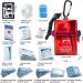 DEFTGET Waterproof Mini First Aid Kit for Camping, Hiking, and Travel - Dark-red - Buy Online on GoSupps.com