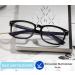 Riccardo Materossi Premium Blue Light Filter Glasses - Screen Masters Square Black Frames for Headache Relief & Better Sleep - International Shipping Available - Buy Online on GoSupps.com