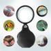 Wapodeai 2pcs 10x Small Pocket Magnify Glass Premium Folding Mini Magnifying Glass with Rotating Protective Sheath Apply to Reading Science Jewelry Hobbies Books 1.96in - Buy Online on GoSupps.com