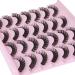 wiwoseo False Eyelashes Russian Strip Lashes D Curly Wispy Natural Faux Mink Lashes 3D Effect 15MM Fake Eyelashes 14 Pairs Pack A-15MM