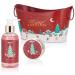 Brubaker Winter Berries Bathing & Shower Set - 6-Part Gift Set in Decorative Metal Tub | Perfect Christmas Gift for Women & Men - Buy Online on GoSupps.com