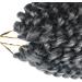 Coolbers 8 Inch Silver Grey Crochet Braids Hair Extensions Ombre Jumpy Wand Curl Jamaican Curl Crochet Twist Braiding Hair (8 Inch 1B/Gray) 8 Inch 1B/Gray - Buy Online on GoSupps.com