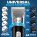 OVLUX Advanced Hair Clipper Kit - Corded/Cordless Ergonomic LED Display Stainless Steel Blades Men's Hair & Beard Styling - 4 Guide Combs & Accessories - Buy Online on GoSupps.com