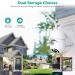 wansview Security Camera Outdoor  1080P Pan-Tilt 360 Surveillance Waterproof WiFi Camera  Night Vision  2-Way Audio  Smart Siren  SD Card Storage&Cloud Storage Works with Alexa W9 (with RJ45 Port) White - Buy Online on GoSupps.com