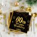 40 Black Birthday Napkins - 60 Black Gold Paper Napkins for 33x33cm Party Decor | Perfect for Men's & Women's 60th Birthday Celebrations - Buy Online on GoSupps.com
