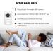 INSTACHEW Puresight 360 Rotation 1080p HD Pet Camera - Phone App, Night Vision, Baby/Pet Monitoring, Home Security, 2 Way Audio - Cloud Storage - White - Buy Online on GoSupps.com