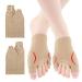 1 Pair Bunion Pads Breathable Bunion Cushion Sleeve Comfortable Toe Wraps Bunionette Pain Relief Corrector Elastic Bunion Protector Guards for Day and Night Support Men Women(L)