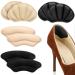 WLLHYF Heel Grips Liner Cushions Heel Pads for Loose Shoes 4 Pairs Heel Pads Insert Prevent Too Big Prevent Skin Rubbing and Blister Shoe Fit for High Heel  Sports Shoes