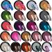 Duufin 22 Color Chrome Nail Powder Set - Metallic Mirror Effect & Holographic Aurora with 22 Eyeshadow Sticks - Buy Online on GoSupps.com
