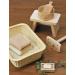 Yamako Japanese Bath Bucket Thin Top Type 83827 - Natural Wood Made - Buy Online on GoSupps.com
