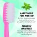 50 Pack Individually Wrapped Disposable Toothbrushes with Paste - Medium Bristles - Travel Toothbrush Set for Adults - Buy Online on GoSupps.com