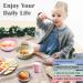 6pcs Bamboo Kids Cups for Baby Feeding | Toddler Drinking Tableware Set - Buy Online on GoSupps.com