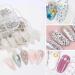 Vtrem 6 Colors Chrome Platinum Glitter Gel Nail Polish White Orange Gel Polish Kit Nail Rhinestones Matrix Gel Nail Polish Home DIY Manicure Nail - Buy Online on GoSupps.com