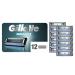 Gillette Match3 - Base Blades For Men - 12 Pieces 12 Pieces (1 Pack)