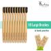 Traveling Panda Bamboo Toothbrushes - Soft Charcoal-Infused Bristles - 10 Pack - Buy Online on GoSupps.com