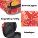 Stylish Menstruation Pad Bag with Zipper - Women's Napkin & Tampon Collectible Bag in Red Phoenix & Flowers Design - Buy Online on GoSupps.com
