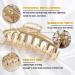 B.phne 2 Pcs Gold Hair Claw Clips - Non-slip Metal Large Hair Accessories for Thick Hair - Buy Online on GoSupps.com